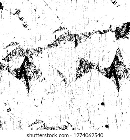 Vector grunge overlay texture. Black and white background. Abstract monochrome image includes a faded effect in dark tones