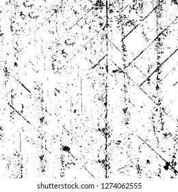 Vector grunge overlay texture. Black and white background. Abstract monochrome image includes a faded effect in dark tones