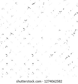 Vector grunge overlay texture. Black and white background. Abstract monochrome image includes a faded effect in dark tones