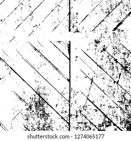 Vector grunge overlay texture. Black and white background. Abstract monochrome image includes a faded effect in dark tones