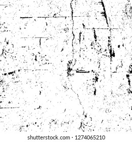 Vector grunge overlay texture. Black and white background. Abstract monochrome image includes a faded effect in dark tones