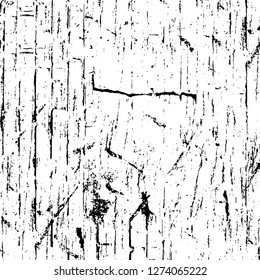 Vector grunge overlay texture. Black and white background. Abstract monochrome image includes a faded effect in dark tones