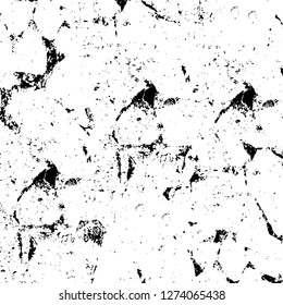 Vector grunge overlay texture. Black and white background. Abstract monochrome image includes a faded effect in dark tones