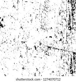 Vector grunge overlay texture. Black and white background. Abstract monochrome image includes a faded effect in dark tones