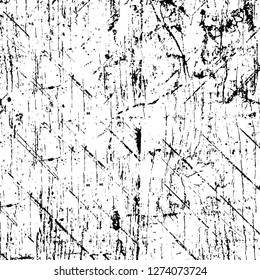 Vector grunge overlay texture. Black and white background. Abstract monochrome image includes a faded effect in dark tones