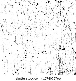 Vector grunge overlay texture. Black and white background. Abstract monochrome image includes a faded effect in dark tones