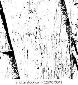 Vector grunge overlay texture. Black and white background. Abstract monochrome image includes a faded effect in dark tones