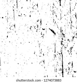 Vector grunge overlay texture. Black and white background. Abstract monochrome image includes a faded effect in dark tones