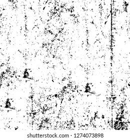 Vector grunge overlay texture. Black and white background. Abstract monochrome image includes a faded effect in dark tones