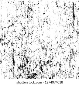 Vector grunge overlay texture. Black and white background. Abstract monochrome image includes a faded effect in dark tones