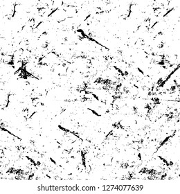 Vector grunge overlay texture. Black and white background. Abstract monochrome image includes a faded effect in dark tones