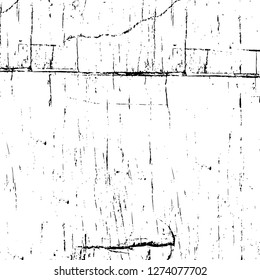 Vector grunge overlay texture. Black and white background. Abstract monochrome image includes a faded effect in dark tones