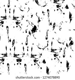 Vector grunge overlay texture. Black and white background. Abstract monochrome image includes a faded effect in dark tones