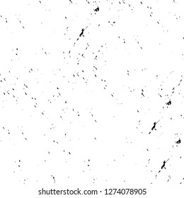 Vector grunge overlay texture. Black and white background. Abstract monochrome image includes a faded effect in dark tones