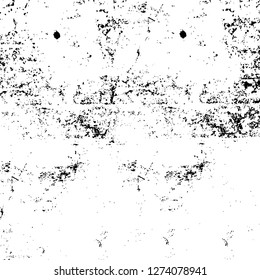 Vector grunge overlay texture. Black and white background. Abstract monochrome image includes a faded effect in dark tones