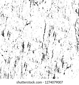 Vector grunge overlay texture. Black and white background. Abstract monochrome image includes a faded effect in dark tones