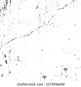 Vector grunge overlay texture. Black and white background. Abstract monochrome image includes a faded effect in dark tones