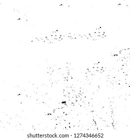 Vector grunge overlay texture. Black and white background. Abstract monochrome image includes a faded effect in dark tones
