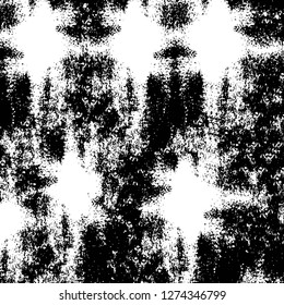 Vector grunge overlay texture. Black and white background. Abstract monochrome image includes a faded effect in dark tones