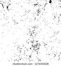 Vector grunge overlay texture. Black and white background. Abstract monochrome image includes a faded effect in dark tones