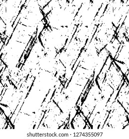 Vector grunge overlay texture. Black and white background. Abstract monochrome image includes a faded effect in dark tones