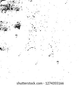 Vector grunge overlay texture. Black and white background. Abstract monochrome image includes a faded effect in dark tones