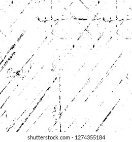 Vector grunge overlay texture. Black and white background. Abstract monochrome image includes a faded effect in dark tones