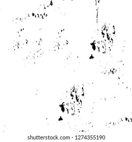 Vector grunge overlay texture. Black and white background. Abstract monochrome image includes a faded effect in dark tones