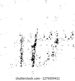 Vector grunge overlay texture. Black and white background. Abstract monochrome image includes a faded effect in dark tones
