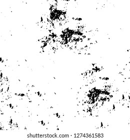 Vector grunge overlay texture. Black and white background. Abstract monochrome image includes a faded effect in dark tones