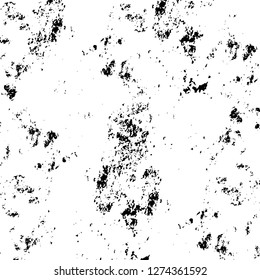 Vector grunge overlay texture. Black and white background. Abstract monochrome image includes a faded effect in dark tones