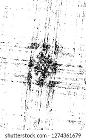 Vector grunge overlay texture. Black and white background. Abstract monochrome image includes a faded effect in dark tones