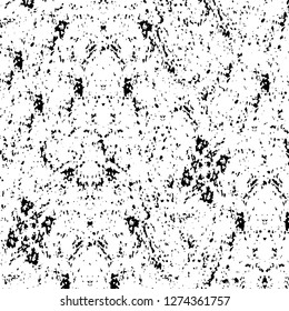 Vector grunge overlay texture. Black and white background. Abstract monochrome image includes a faded effect in dark tones