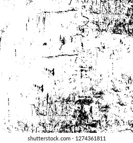 Vector grunge overlay texture. Black and white background. Abstract monochrome image includes a faded effect in dark tones