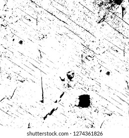 Vector grunge overlay texture. Black and white background. Abstract monochrome image includes a faded effect in dark tones
