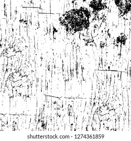 Vector grunge overlay texture. Black and white background. Abstract monochrome image includes a faded effect in dark tones