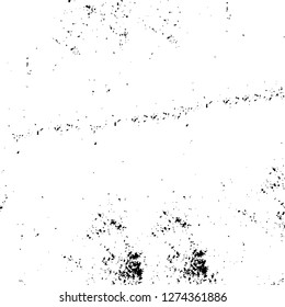 Vector grunge overlay texture. Black and white background. Abstract monochrome image includes a faded effect in dark tones