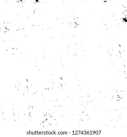 Vector grunge overlay texture. Black and white background. Abstract monochrome image includes a faded effect in dark tones