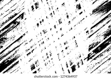 Vector grunge overlay texture. Black and white background. Abstract monochrome image includes a faded effect in dark tones