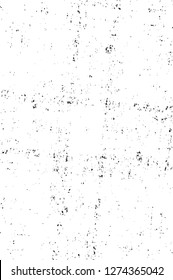 Vector grunge overlay texture. Black and white background. Abstract monochrome image includes a faded effect in dark tones