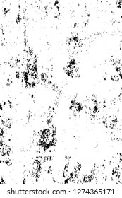 Vector grunge overlay texture. Black and white background. Abstract monochrome image includes a faded effect in dark tones