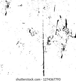 Vector grunge overlay texture. Black and white background. Abstract monochrome image includes a faded effect in dark tones