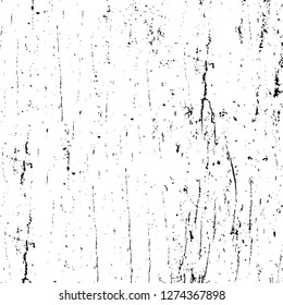 Vector grunge overlay texture. Black and white background. Abstract monochrome image includes a faded effect in dark tones