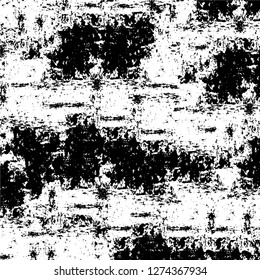 Vector grunge overlay texture. Black and white background. Abstract monochrome image includes a faded effect in dark tones