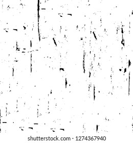 Vector grunge overlay texture. Black and white background. Abstract monochrome image includes a faded effect in dark tones