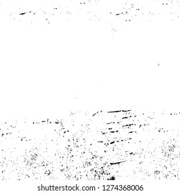 Vector grunge overlay texture. Black and white background. Abstract monochrome image includes a faded effect in dark tones