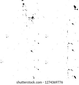 Vector grunge overlay texture. Black and white background. Abstract monochrome image includes a faded effect in dark tones