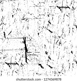 Vector grunge overlay texture. Black and white background. Abstract monochrome image includes a faded effect in dark tones