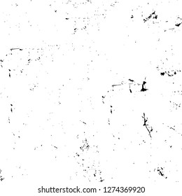 Vector grunge overlay texture. Black and white background. Abstract monochrome image includes a faded effect in dark tones