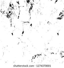 Vector grunge overlay texture. Black and white background. Abstract monochrome image includes a faded effect in dark tones